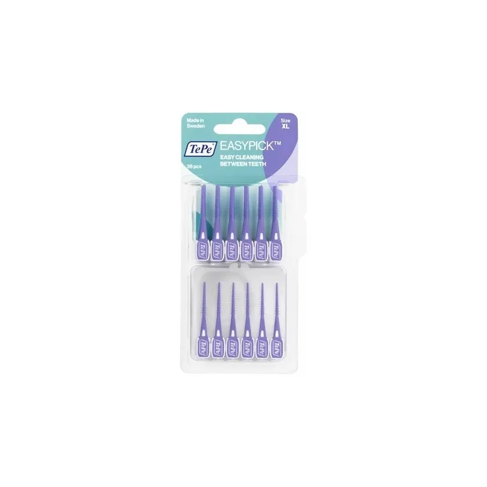 Easypick Interdental Brushes With Case Xl Purple - 36 Pieces