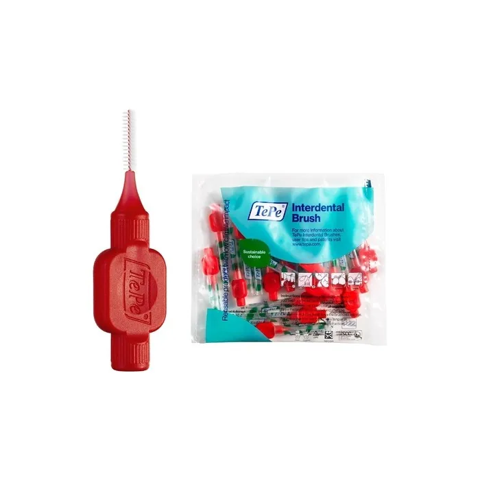 Tepe Interdental Brush Original Red 0.5mm Iso 2 - Pack of 20