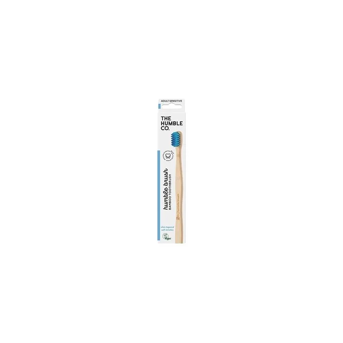 The Humble Co Bamboo Adult Toothbrush Sensitive Ultra Soft Blue