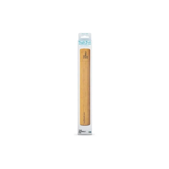 The Humble Co. Bamboo Toothbrush Case for Adults Biodegradable Eco-Friendly Vegan Dentist Approved
