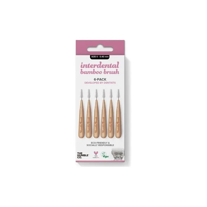 The Humble Co Bamboo Interdental Brush Size 0 Purple