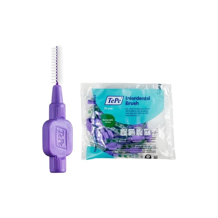 Tepe Interdental Brush Original Purple 1.1mm Iso 6 - Pack of 20