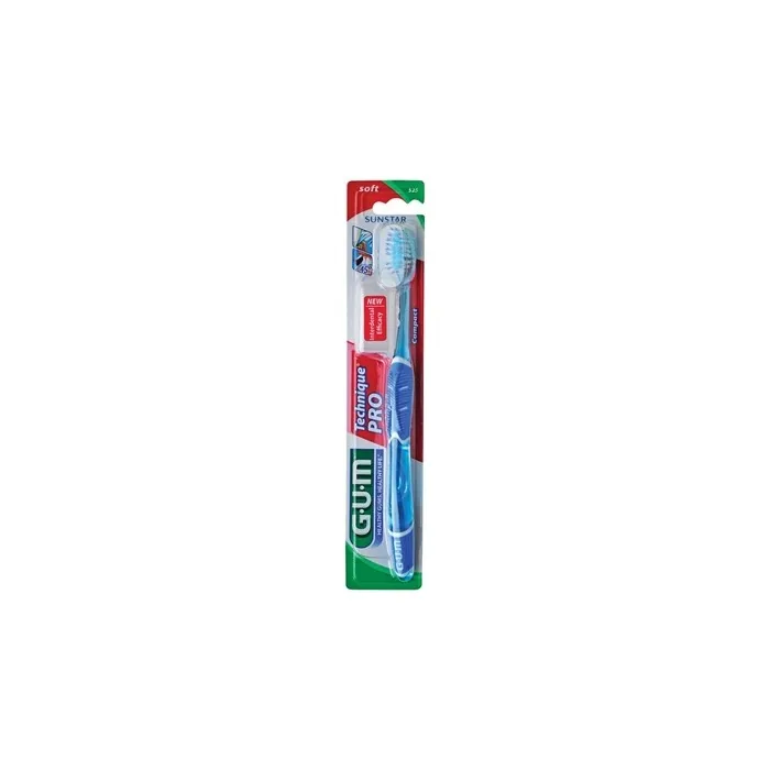 Gum Technique Pro Soft Compact Toothbrush Small Head Soft 525 With Free Soft Picks Advanced