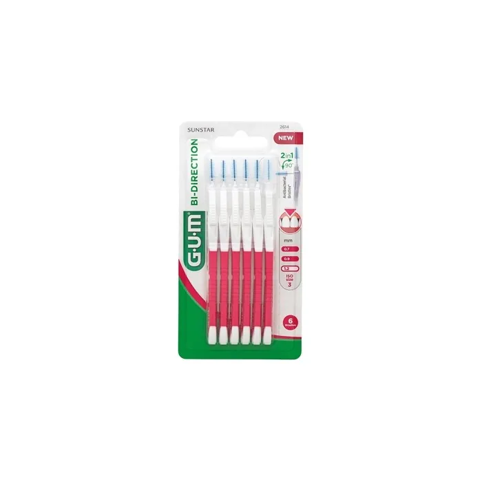 Gum Bidirection Brush 12 Mm By Gum Sunstar Gum