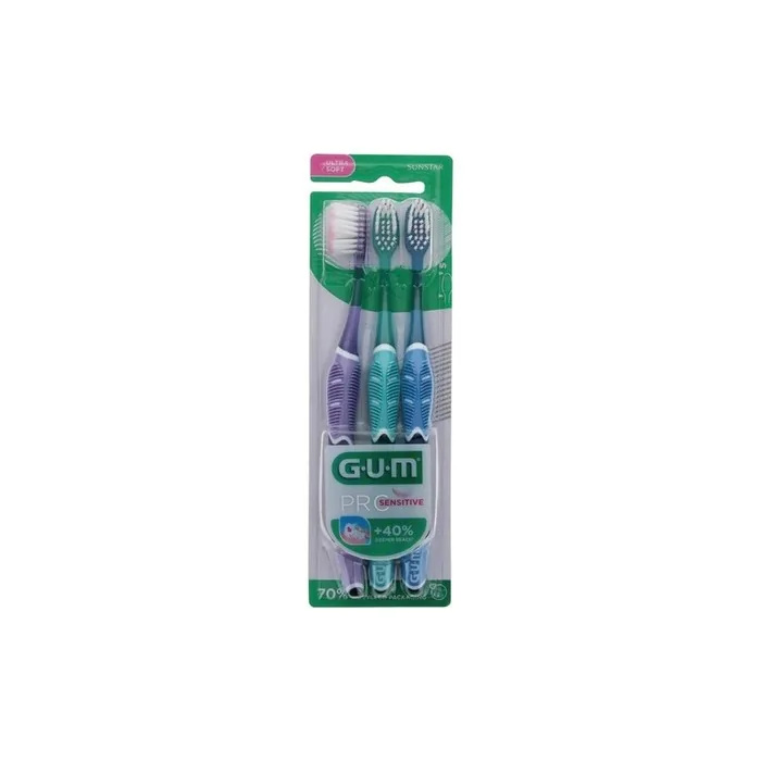 Gum Pro Sensitive 510 Ultra Soft Toothbrush Trio Pack