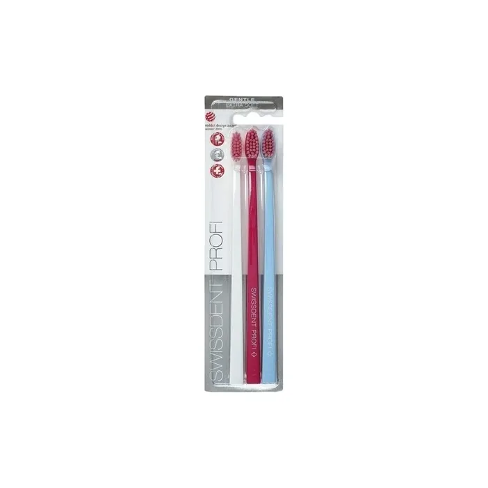 SWISSDENT Professional Gentle Toothbrush with Extra Soft Bristles in Patented Spoon Shape
