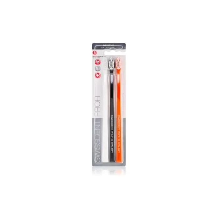 Swissdent Profi Extra Soft Gentle Toothbrush Trio - Pack of 3