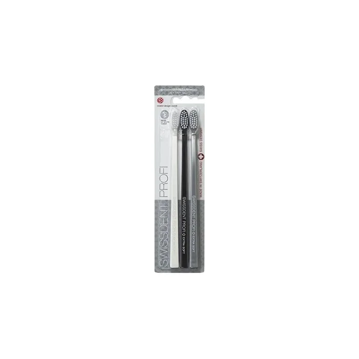 Swissdent Gentle Extra Soft Toothbrushes - Pack of 3