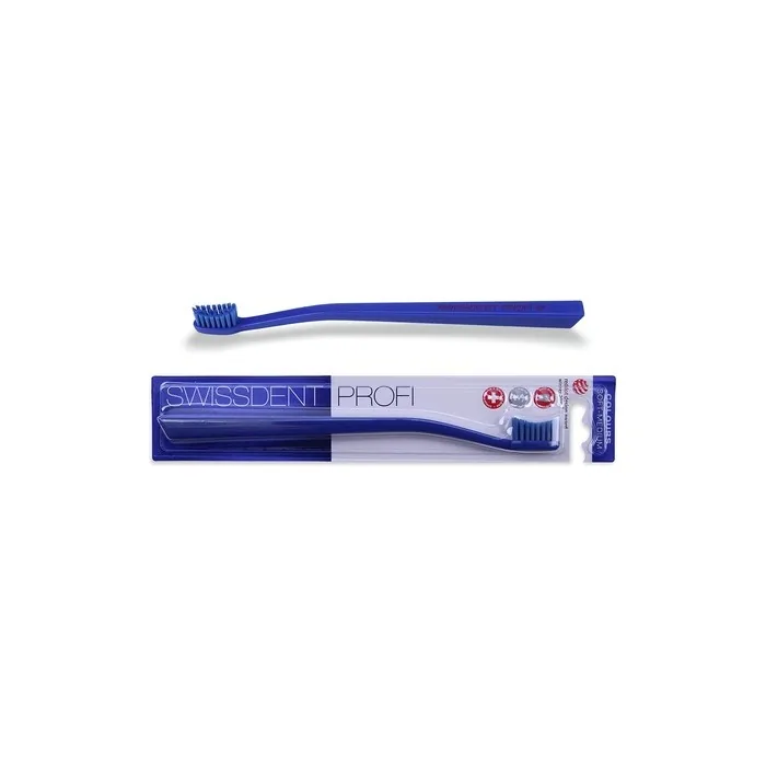 Swissdent Profi Colours Soft-Medium Toothbrush Blue - Patented and Excellent Toothbrush