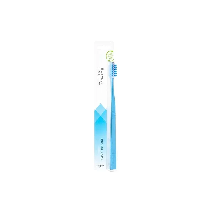 ALPINE WHITE Soft Toothbrush Developed and Tested by Dentists and Dental Experts - Sustainable 1 Piece Toothbrush