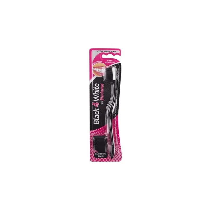 Forhans Black 4White Toothbrush with Activated Charcoal Particles