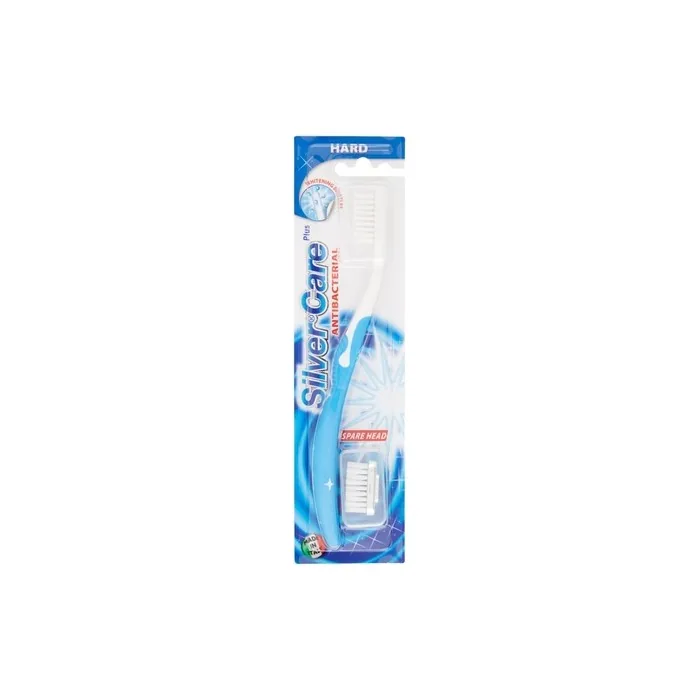 Silver and Care Interchangeable Head Toothbrush with Anti-Bacterial Properties