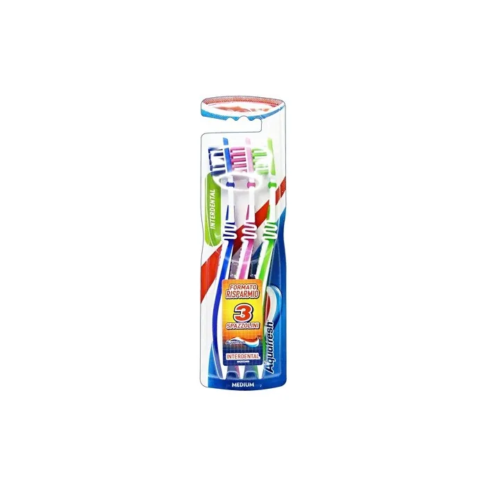 Aquafresh Medium Interdental Toothbrush Pack of 3