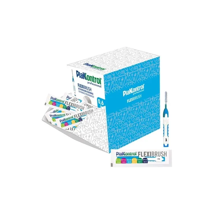 PLAKKONTROL Flexybrush Interdental Brushes 0.6mm - Box of 60