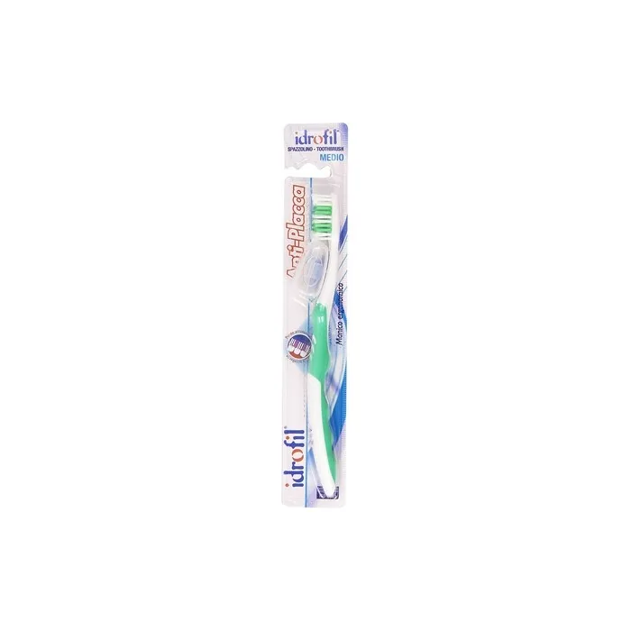 Idrofil Medium Tartar Control Toothbrush with Ergonomic Handle