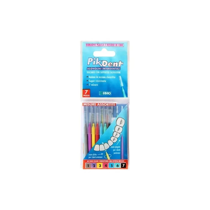 Pikdent Interdental Brushes Test and Find Your Size 7 Assorted Brushes 7 count