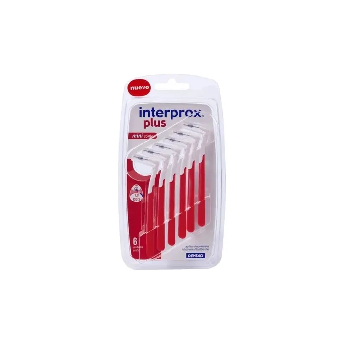 Interprox Interproximal Plus Mini Conic Shape Toothbrushes - Pack of 6