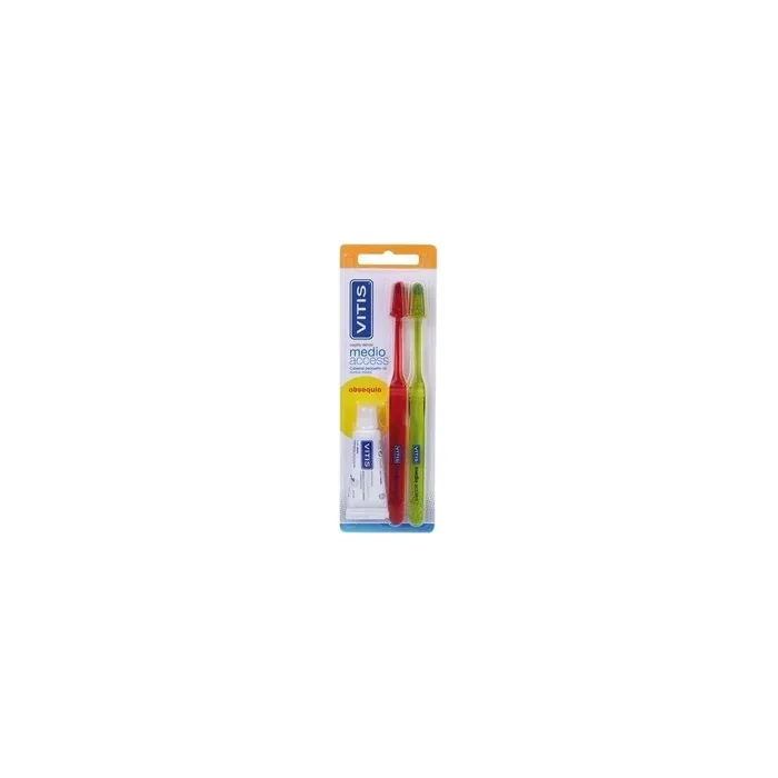 Vitis Vitis Access Medium Dental Brush 2 Units