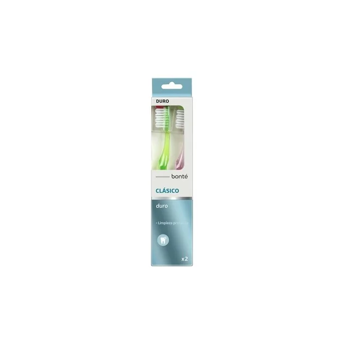Bonte Classic Hard Toothbrush Pack of 2