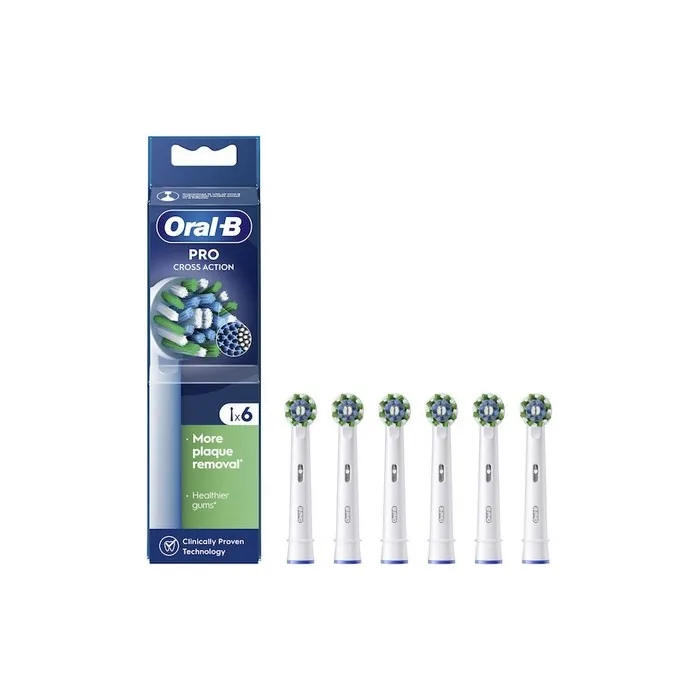 Oral B Cross Action Spare Parts 1x6 - Oral B Toothbrush Accessories