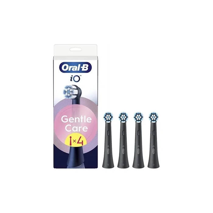 Oral B Io Gentle Care Black Brush Heads - 4 Pieces