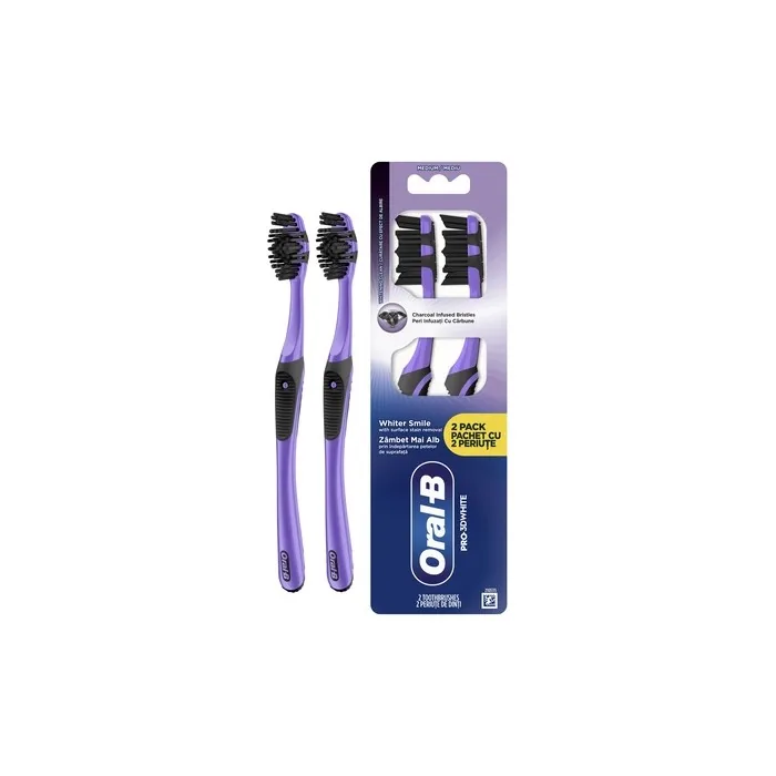 Oral B Oral-B Pro-3dwhite Charcoal Manual Toothbrush Deep Clean & Whitening