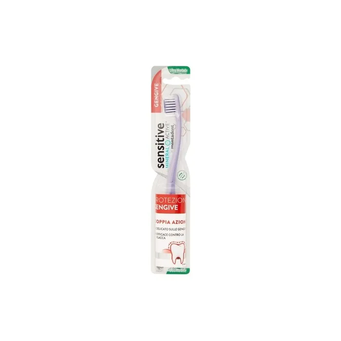 Mentadent Sensitive Mineral Active Genive Protection Toothbrush - Ultra Gentle Toothbrush for Sensitive Gums