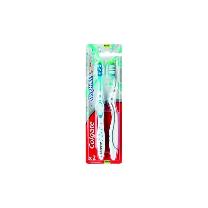 MAX WHITE Medium Toothbrush 2 Pack