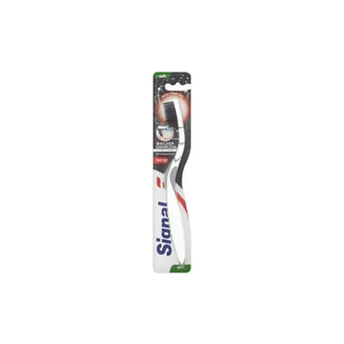 Signal Silver Charcoal Soft Toothbrush