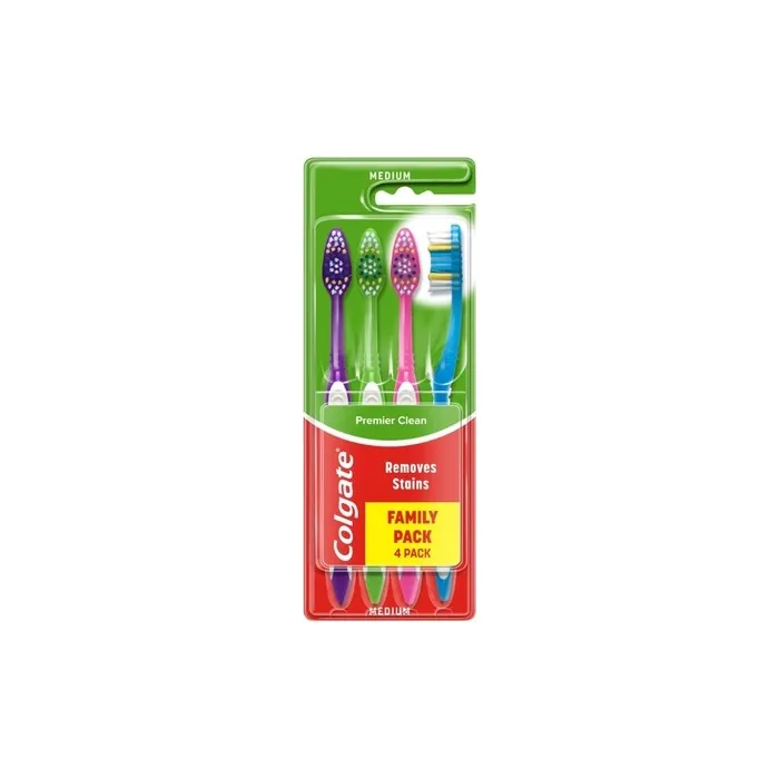 Colgate Premier Clean Toothbrush 4 Pack Effective Cleaning For A Healthier Smile