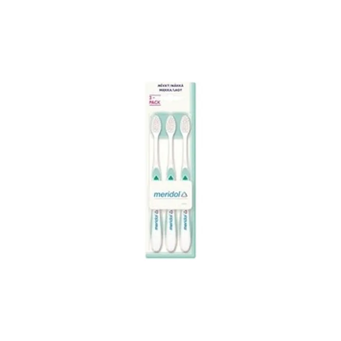 Meridol Set Of Soft Toothbrushes 3 Pieces