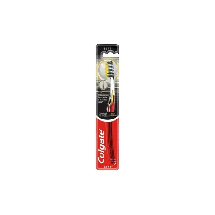 Colgate Slim Soft Advanced Gold Charcoal Toothbrush