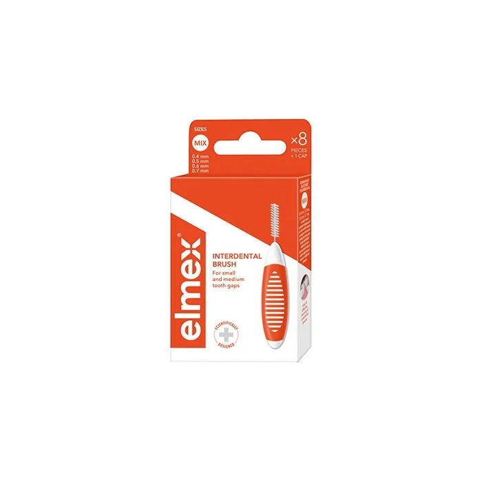 Elmex Interdental Brush Mix 8 Pieces Mix Toothbrush 8 Pieces