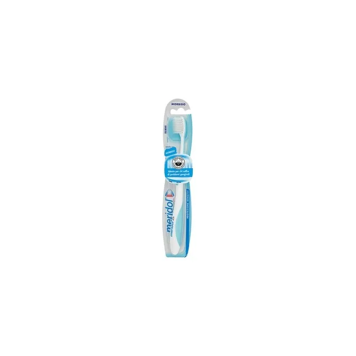 Meridol Gum Protection Toothbrush Soft Bristles with Microfine Ends and Conical Filaments Ergonomic Handle
