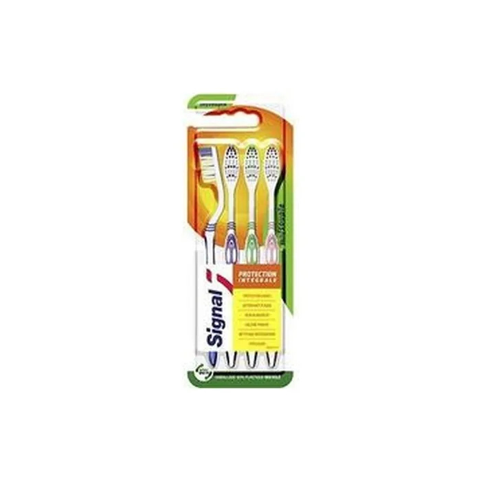 Signal Integral Protection Soft Toothbrush 4 Pieces