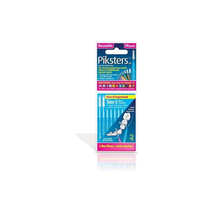 Piksters Interdental Brushes Size 5 Blue Handle 10 Count