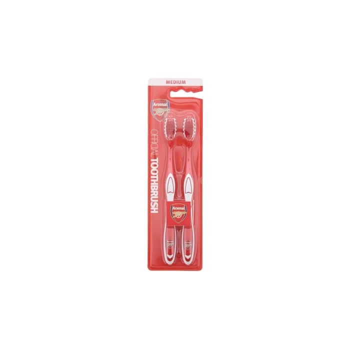 EPL Arsenal Medium Toothbrush 2 Pack