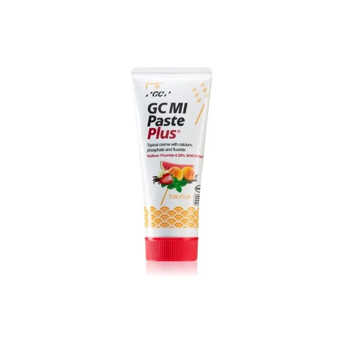 Gc Mi Paste Plus 35 Ml Protective Remineralizing Cream For Sensitive Teeth With Fluoride Tutti Frutti Flavor