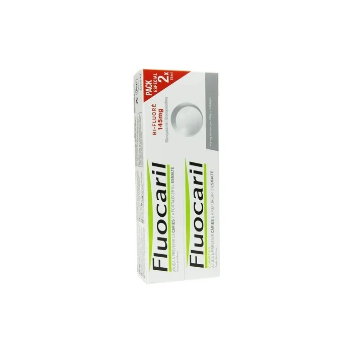 Fluocaril Bi-Fluorinated Whiteness Toothpaste 75ml - Pack of 2
