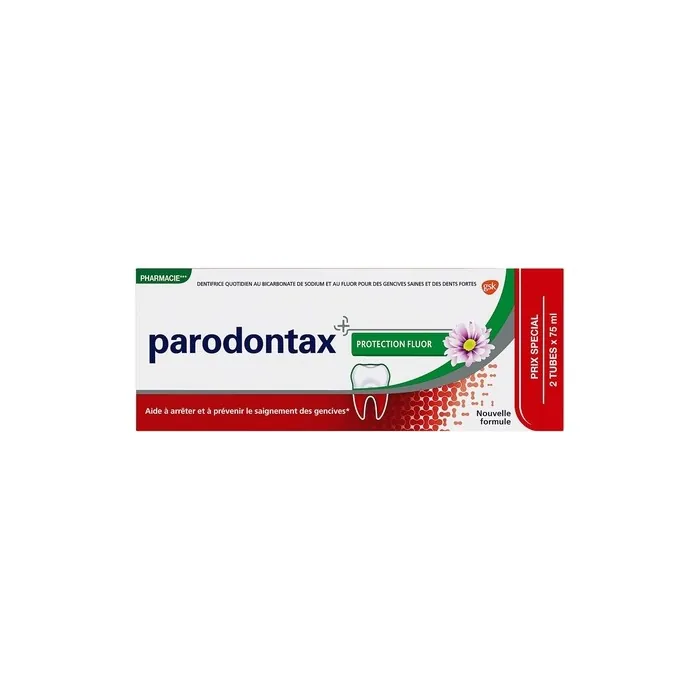 Parodontax Fluor Protection Toothpaste for Sensitive Teeth Removes Plaque - Pack of 2
