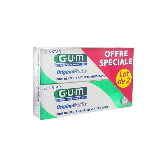 Gum Original White Toothpaste 75ml Pack Of 2