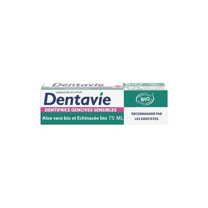 Dentavie Sensitive Gum Toothpaste with Aloe Vera & Organic Echinacea 75ml