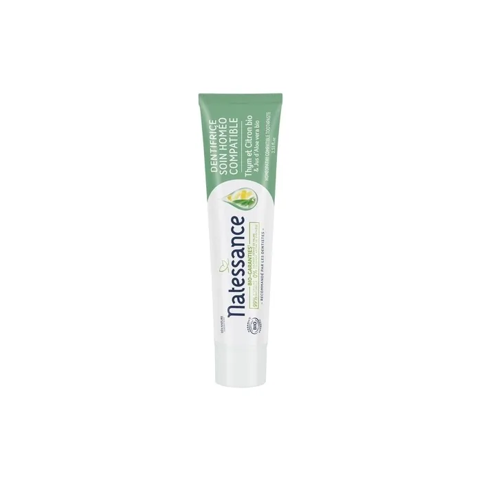 Natessance Homeo Care Toothpaste with Thyme and Lemon Organic 75ml