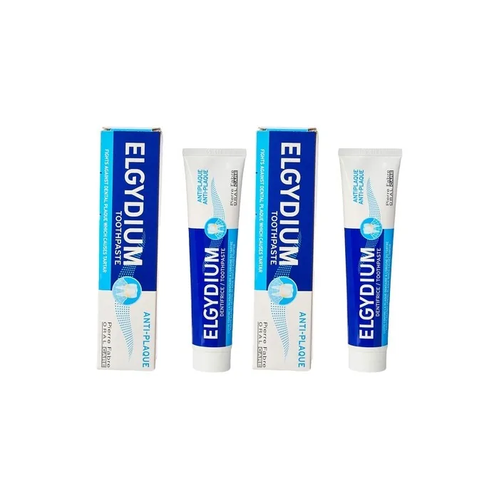 Elgydium Anti-Plaque Toothpaste 75ml - Pack of 2