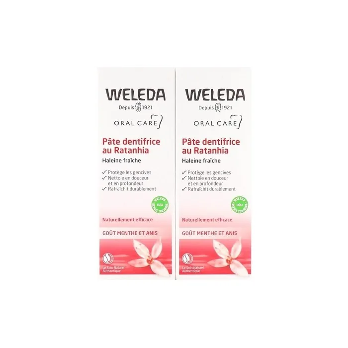 Weleda Toothpaste with Ratanhia 75ml - Pack of 2