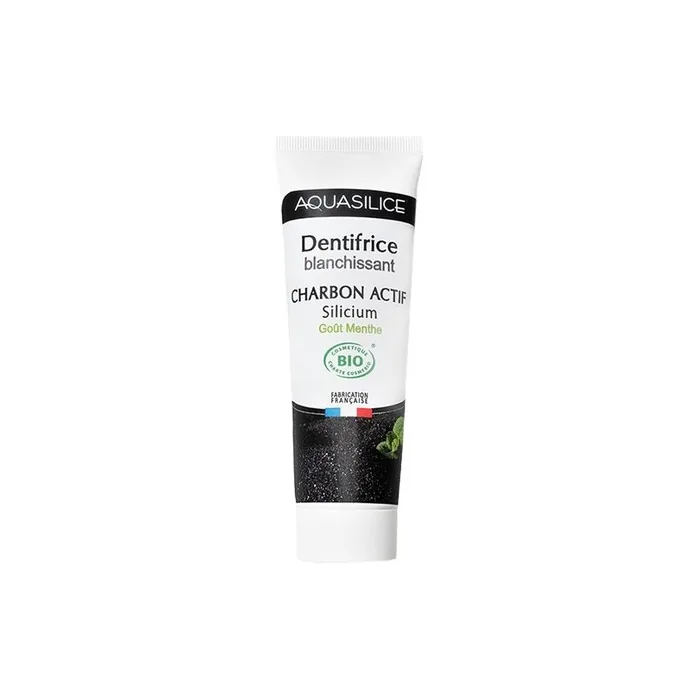 Aquasilice Organic Charcoal Whitening Toothpaste 75ml