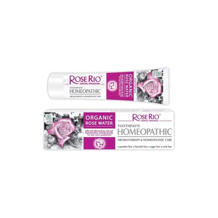 Toothpaste Homeopathic Care Aromatherapy with Organic Rose Water 65ml