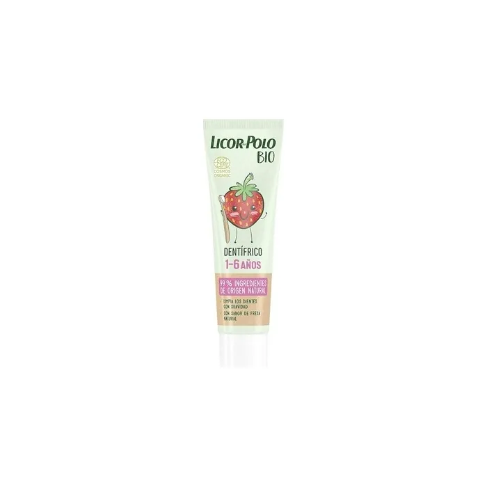 Licor Del Polo Bio Strawberry Toothpaste for Children 1-6 Years 50ml