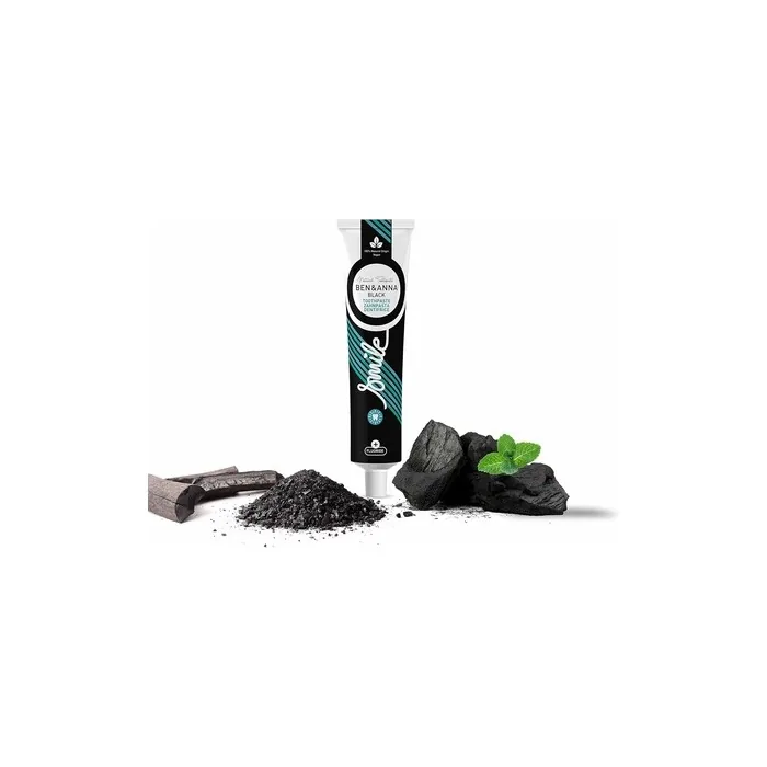 Ben & Anna Natural Black Fluoride Toothpaste Tube 75ml