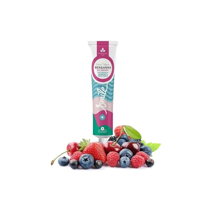 Ben & Anna Natural Wild Berry Fluoride Toothpaste Tube 75ml